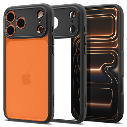 Deksel for Apple iPhone 17 Pro, Spigen, Ultra Hybrid, Matt Svart