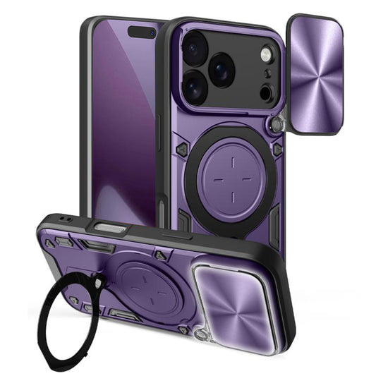 Deksel for Apple iPhone 17 Pro, Techsuit, CamGuard Pro, Lilla