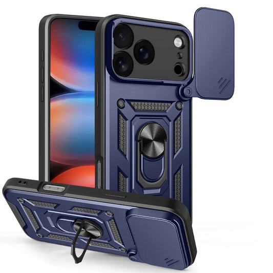 Deksel for Apple iPhone 17 Pro, Techsuit, CamShield, Blå