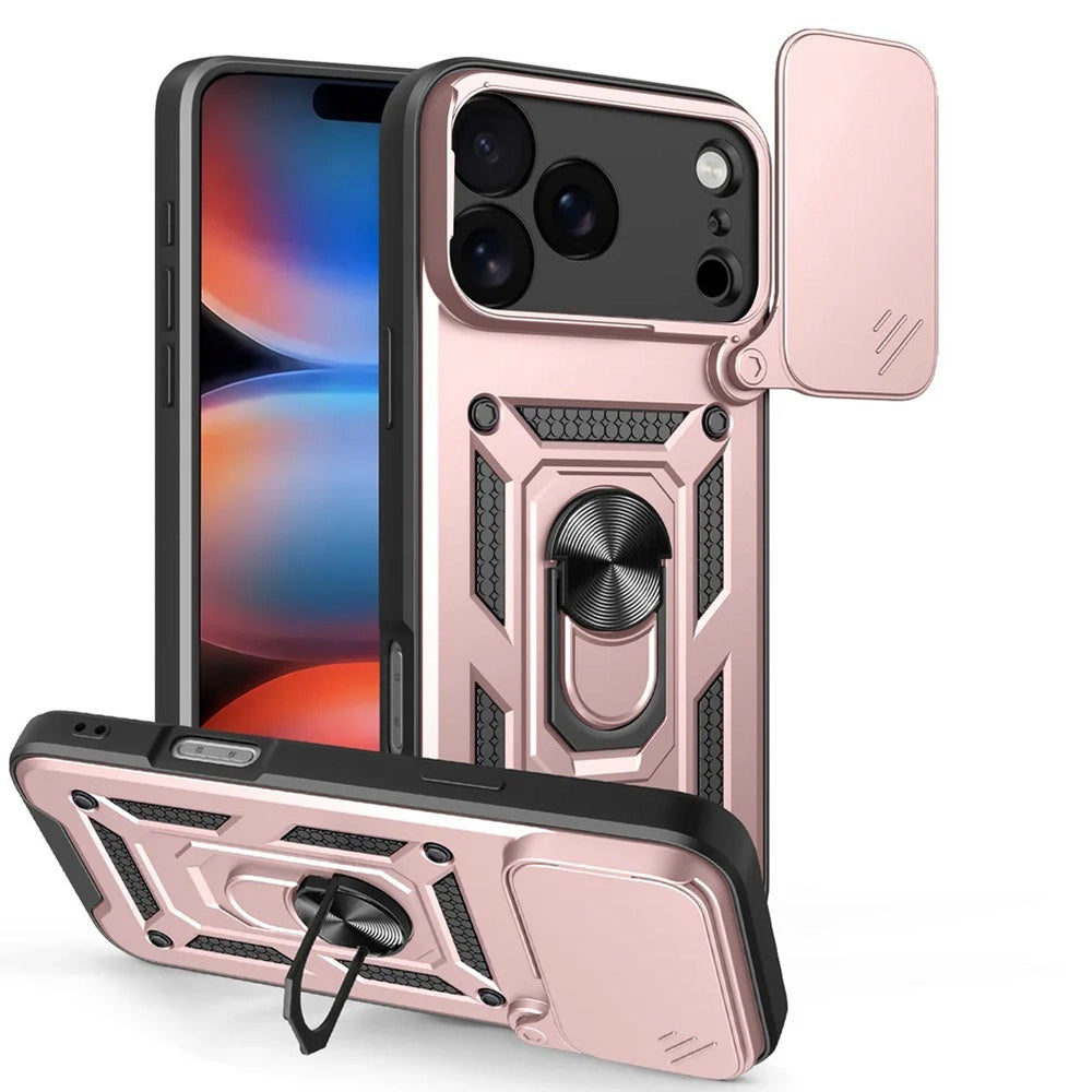 Deksel for Apple iPhone 17 Pro, Techsuit, CamShield, Rosa