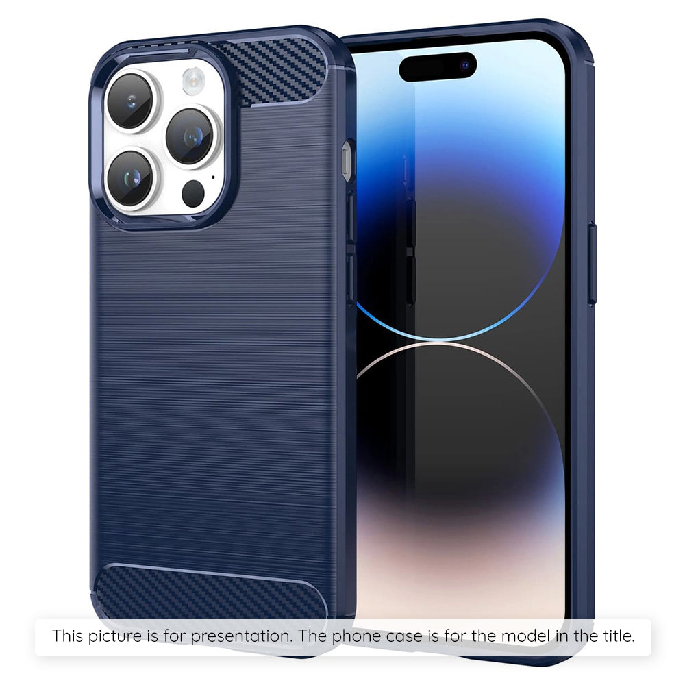 Deksel for Apple iPhone 17 Pro, Techsuit, Karbon, Blå