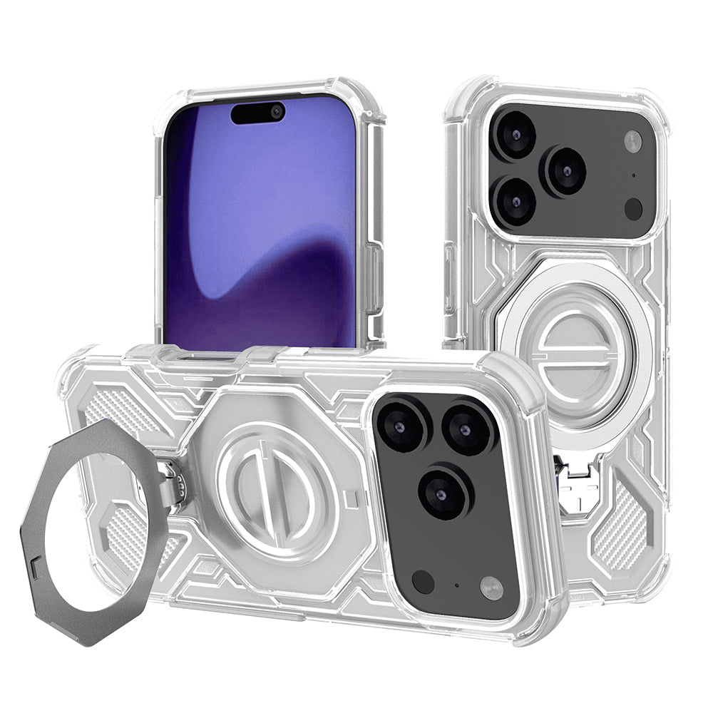 Deksel for Apple iPhone 17 Pro, Techsuit, Carbon Shield Pro, Hvit