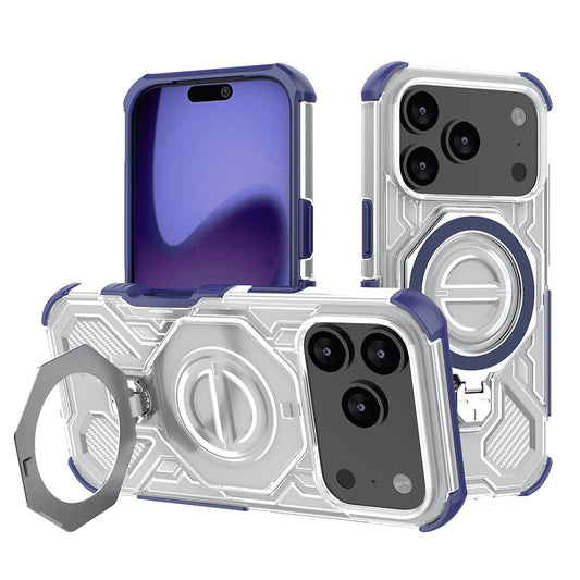 Deksel for Apple iPhone 17 Pro, Techsuit, Carbon Shield Pro, Blå