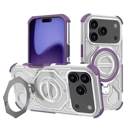 Deksel for Apple iPhone 17 Pro, Techsuit, Carbon Shield Pro, Lilla