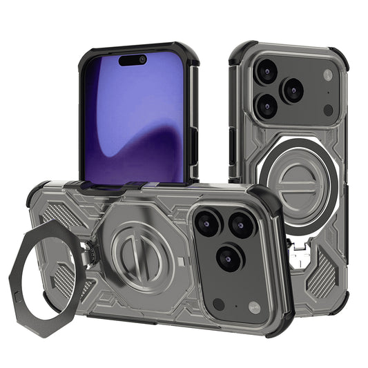 Deksel for Apple iPhone 17 Pro, Techsuit, Carbon Shield Pro, Lys Svart
