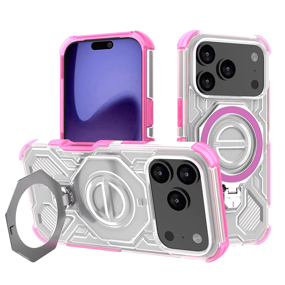 Deksel for Apple iPhone 17 Pro, Techsuit, Carbon Shield Pro, Rosa