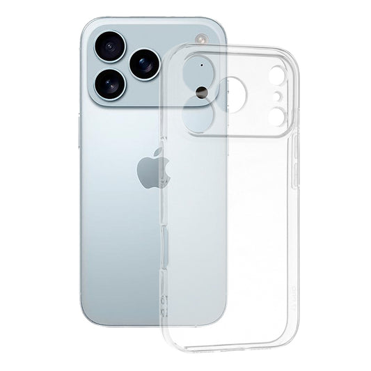 Deksel for Apple iPhone 17 Pro, Techsuit, Klar, Gjennomsiktig
