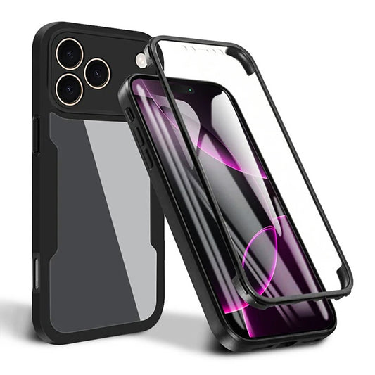 Deksel for Apple iPhone 17 Pro, Techsuit, ColorVerse 360, Svart