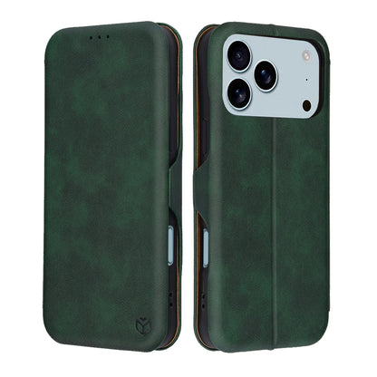 Deksel for Apple iPhone 17 Pro, Techsuit, Safe Wallet Plus, Grønn