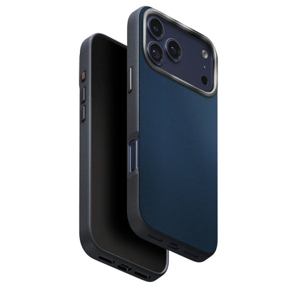 Deksel for Apple iPhone 17 Pro, UNIQ, Lyden Leatherette, Svart Blå