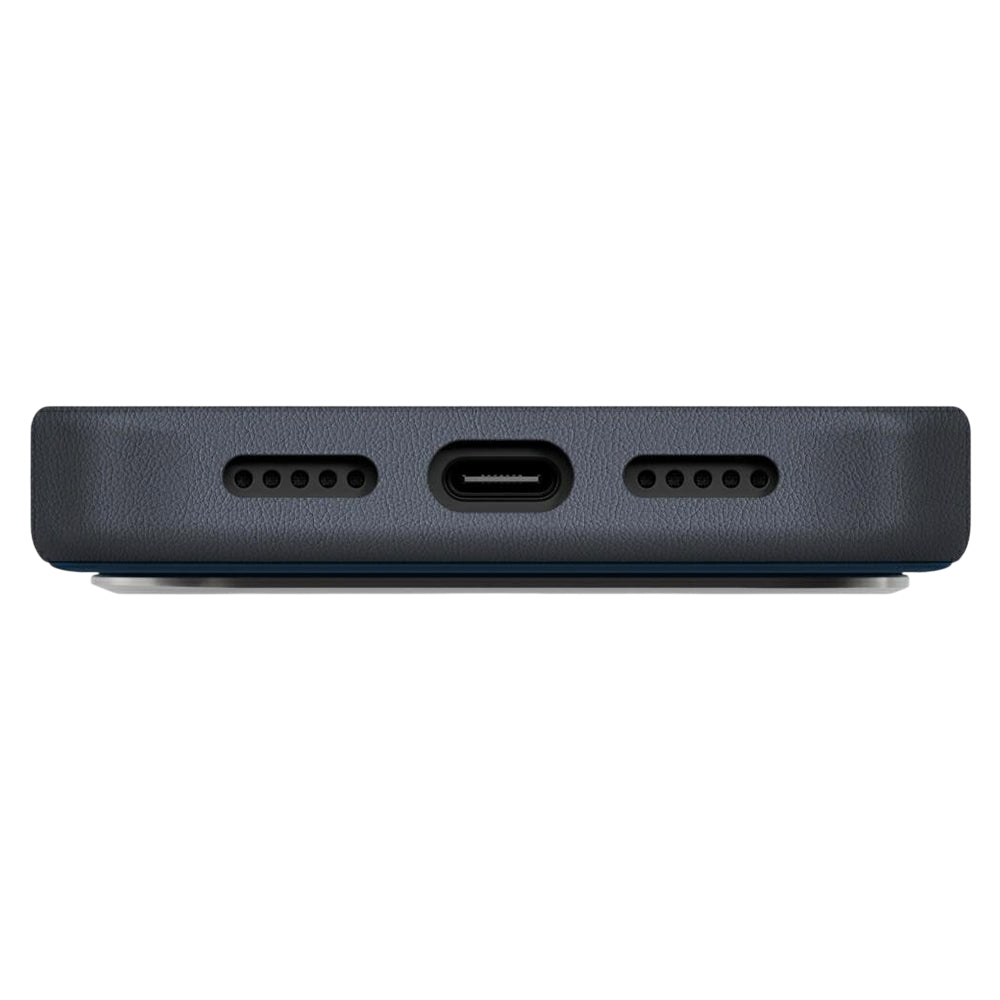 Deksel for Apple iPhone 17 Pro, UNIQ, Lyden Leatherette, Svart Blå