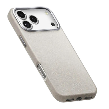Deksel for Apple iPhone 17 Pro, UNIQ, Lyden Leatherette, Grå
