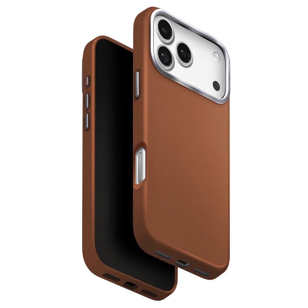 Deksel for Apple iPhone 17 Pro, UNIQ, Lyden Leatherette, Brun
