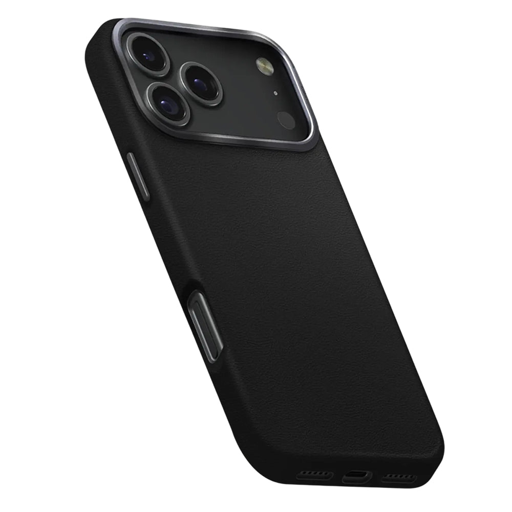 Deksel for Apple iPhone 17 Pro, UNIQ, Lyden Leatherette, Svart