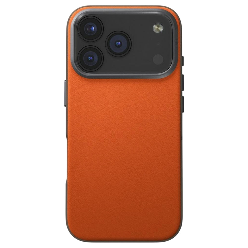 Deksel for Apple iPhone 17 Pro, UNIQ, Lyden Leatherette, Beige Oransje