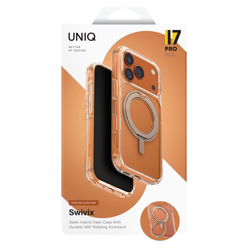Deksel for Apple iPhone 17 Pro, UNIQ, Swivix, Gull