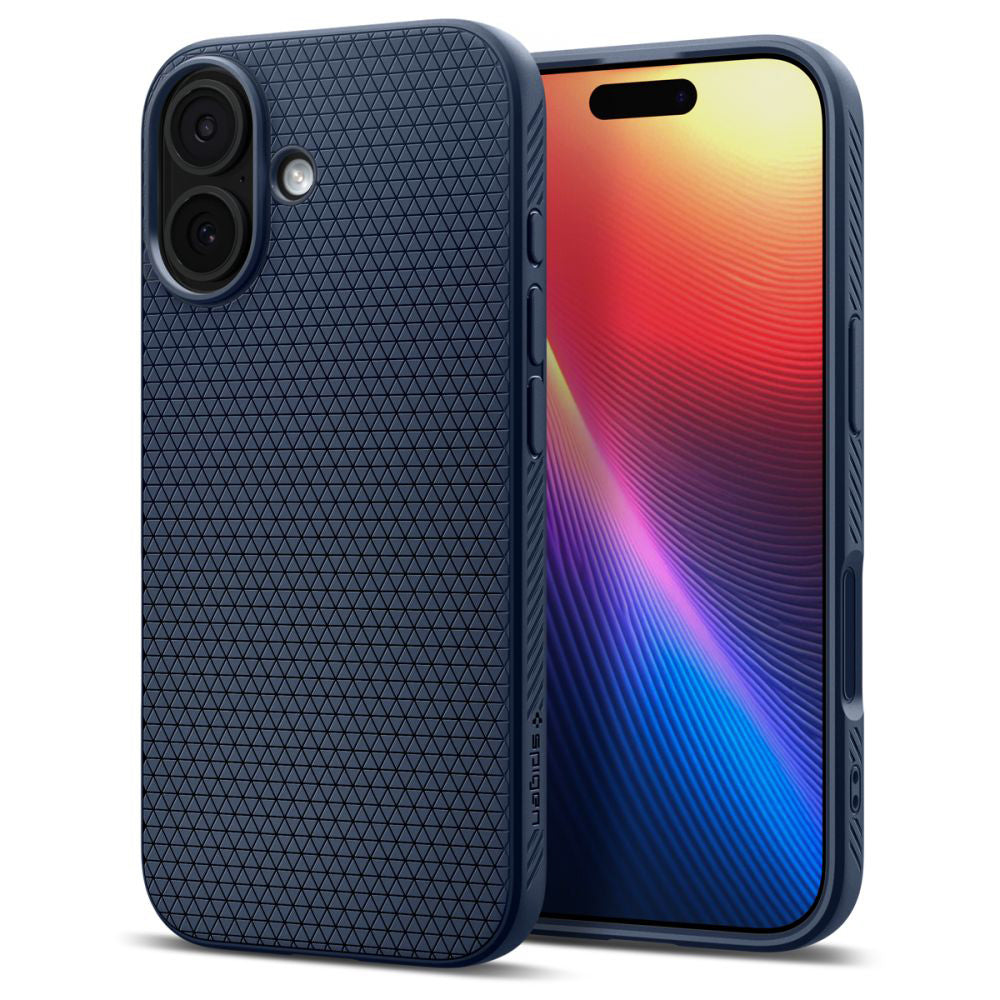 Deksel for Apple iPhone 17, Spigen, Liquid Air, Marineblå