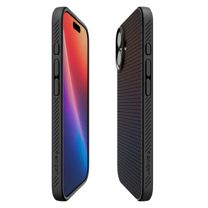 Deksel for Apple iPhone 17, Spigen, Liquid Air, Matt Svart