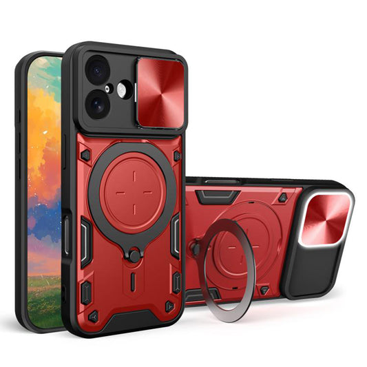 Deksel for Apple iPhone 17, Techsuit, CamGuard Pro, Rød