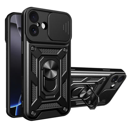 Deksel for Apple iPhone 17, Techsuit, CamShield, Svart
