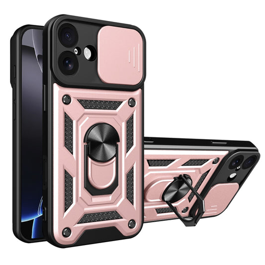 Deksel for Apple iPhone 17, Techsuit, CamShield, Rosa
