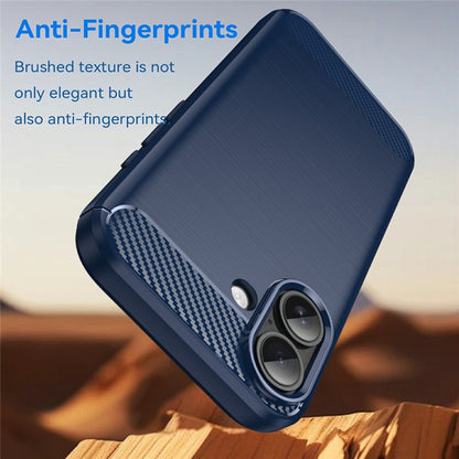 Deksel for Apple iPhone 17, Techsuit, Karbon, Blå