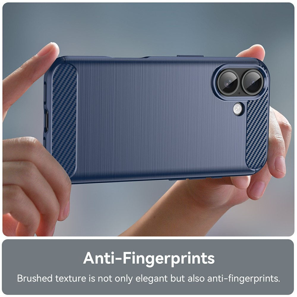 Deksel for Apple iPhone 17, Techsuit, Karbon, Blå