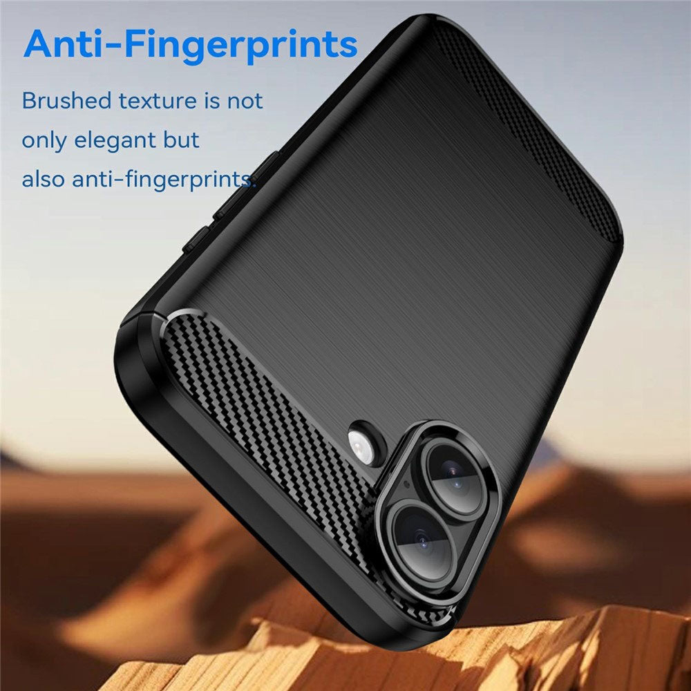 Deksel for Apple iPhone 17, Techsuit, Karbon, Svart