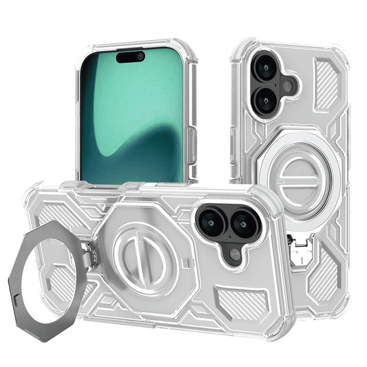 Deksel for Apple iPhone 17, Techsuit, Carbon Shield Pro, Hvit