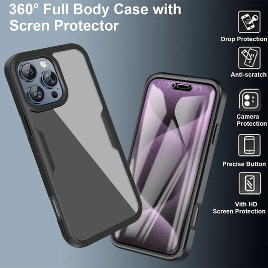 Deksel for Apple iPhone 17, Techsuit, ColorVerse 360, Blå