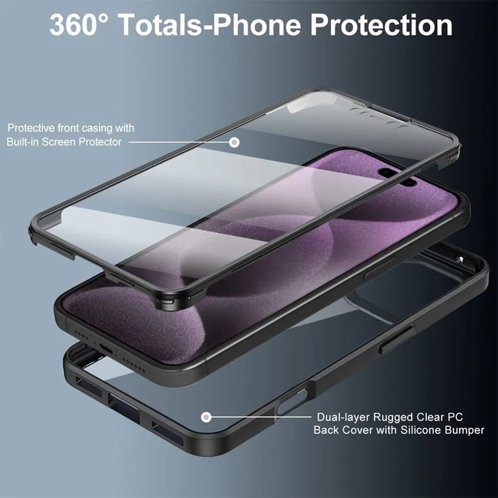 Deksel for Apple iPhone 17, Techsuit, ColorVerse 360, Blå