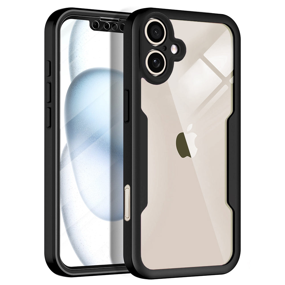 Deksel for Apple iPhone 17, Techsuit, ColorVerse 360, Svart