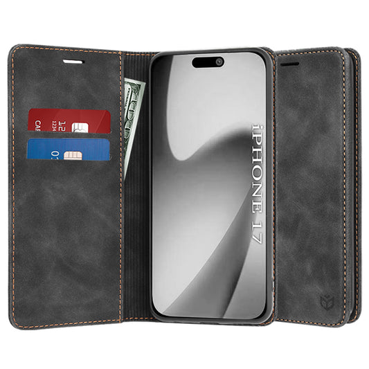 Deksel for Apple iPhone 17, Techsuit, Confy, Svart