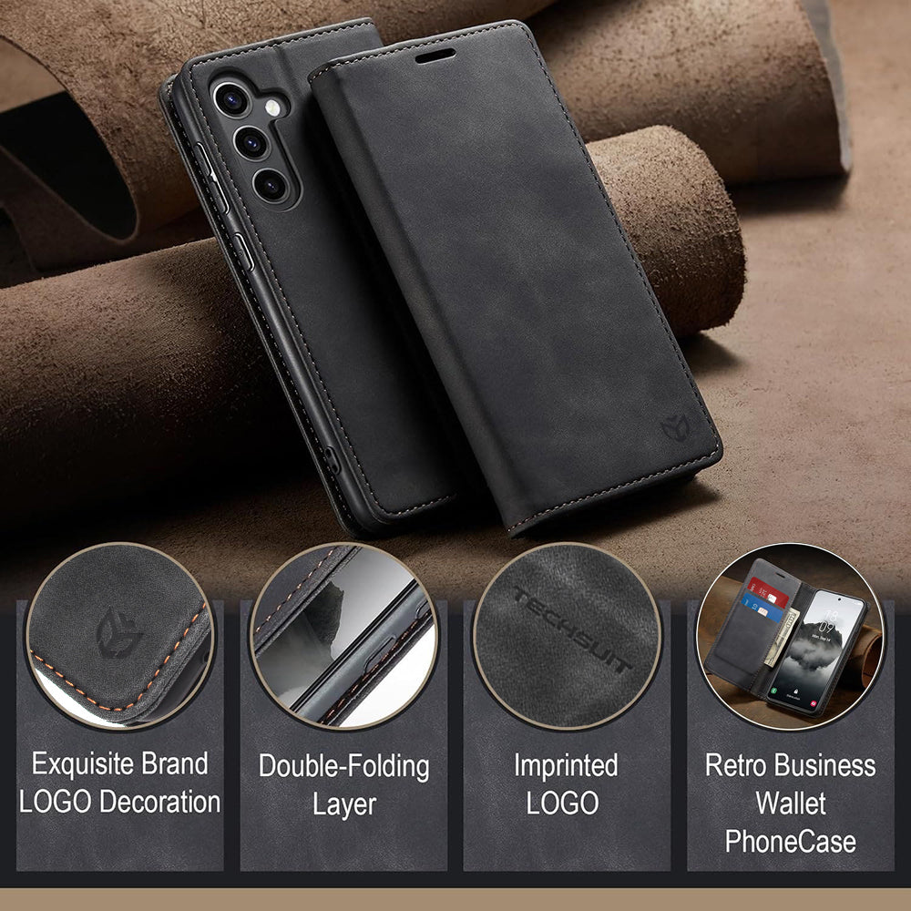 Deksel for Apple iPhone 17, Techsuit, Confy, Svart