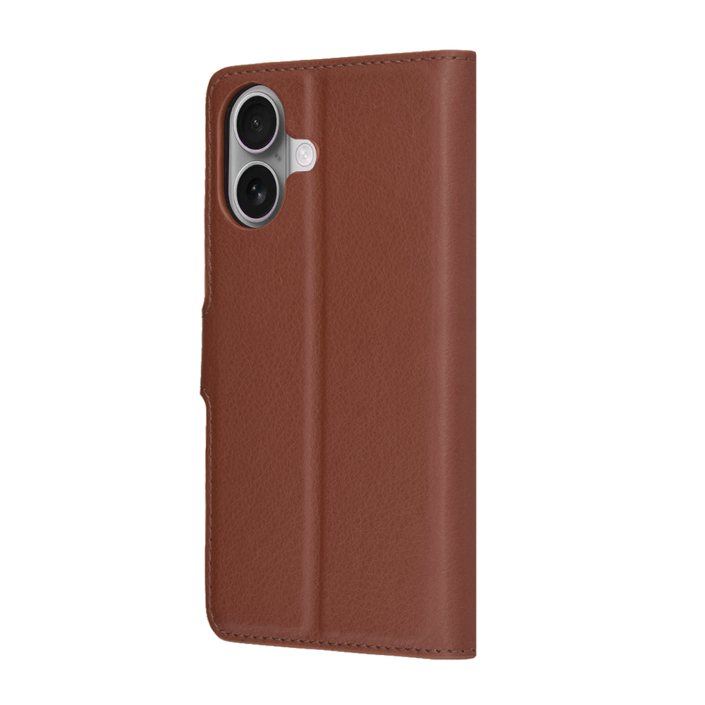 Deksel for Apple iPhone 17, Techsuit, Leather Folio, Brun