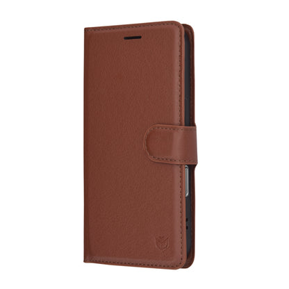 Deksel for Apple iPhone 17, Techsuit, Leather Folio, Brun