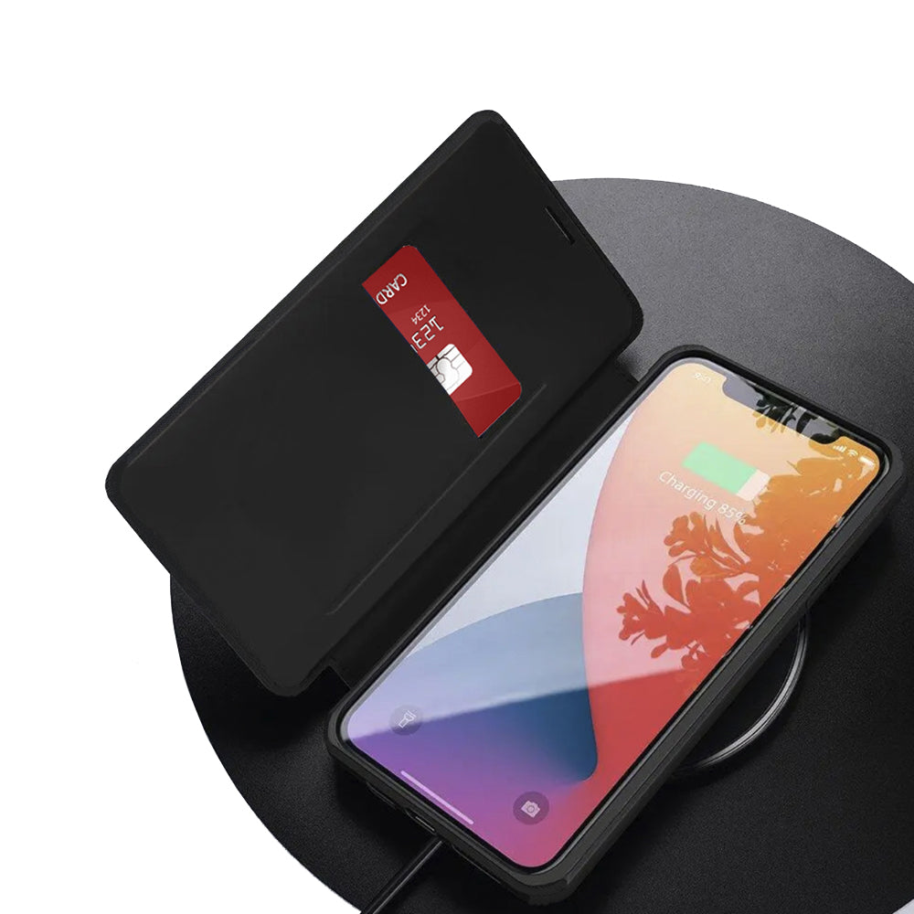 Deksel for Apple iPhone 17, Techsuit, Magskin Book, Svart