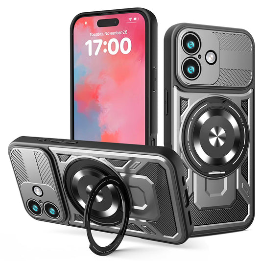 Deksel for Apple iPhone 17, Techsuit, RuggedCam, Grå