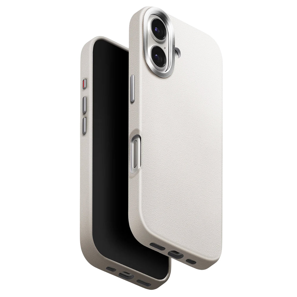Deksel for Apple iPhone 17, UNIQ, Lyden Leatherette, Grå
