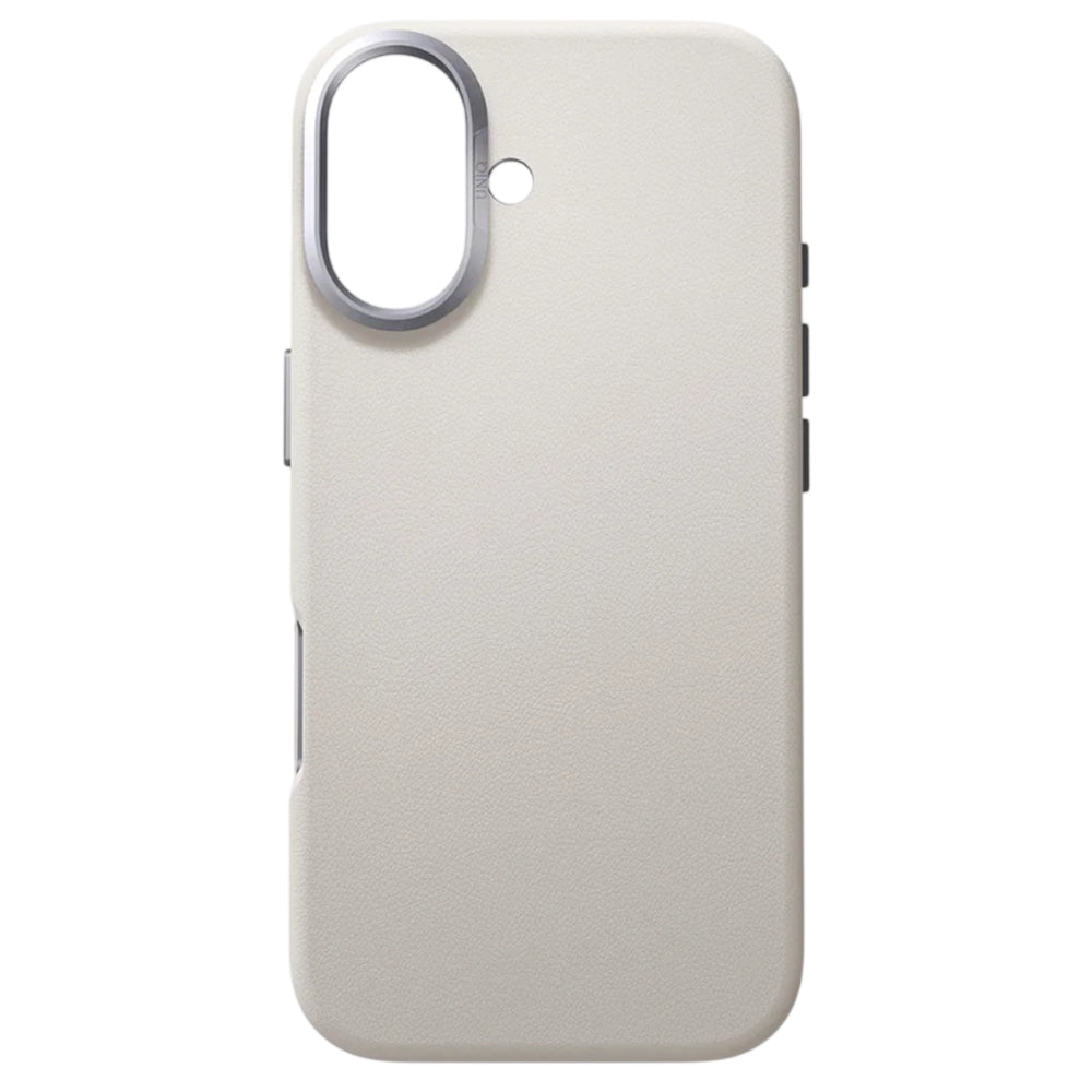 Deksel for Apple iPhone 17, UNIQ, Lyden Leatherette, Grå