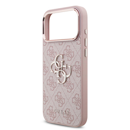 Deksel for Apple iPhone 18 Pro / 17 Pro, Guess, 4G Big Classic Logo, Rosa