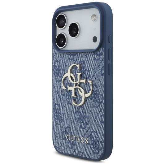 Deksel for Apple iPhone 18 Pro / 17 Pro, Guess, 4G Big Logo, Blå