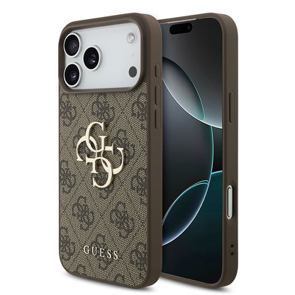 Deksel for Apple iPhone 18 Pro / 17 Pro, Guess, 4G Big Logo, Brun