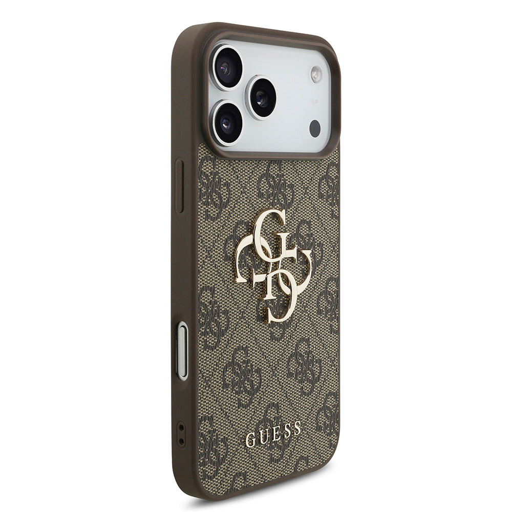 Deksel for Apple iPhone 18 Pro / 17 Pro, Guess, 4G Big Logo, Brun