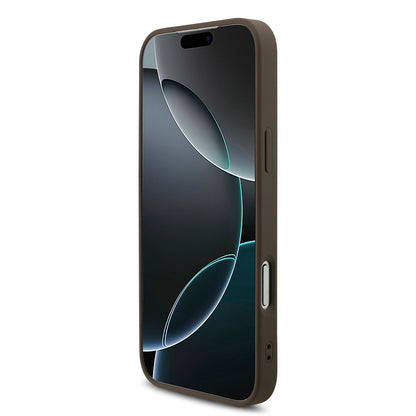 Deksel for Apple iPhone 18 Pro / 17 Pro, Guess, 4G Big Logo, Brun