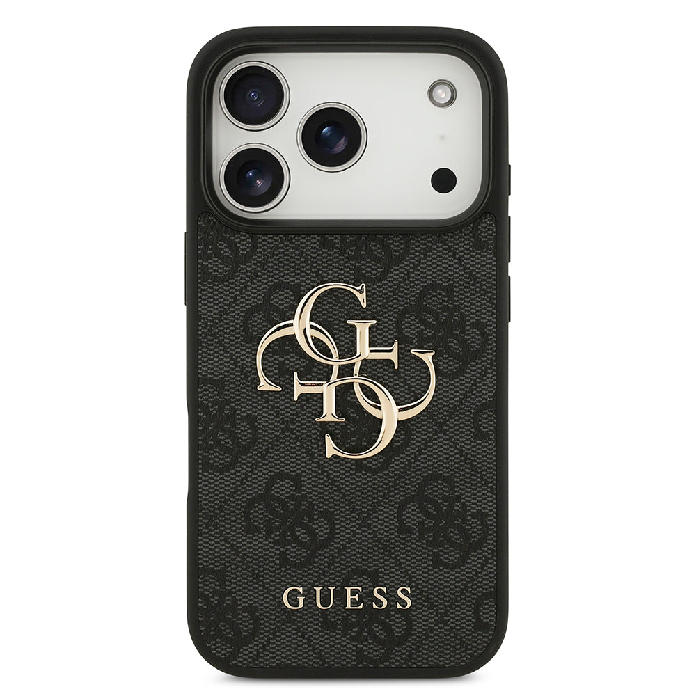 Deksel for Apple iPhone 18 Pro / 17 Pro, Guess, 4G Big Logo, Svart