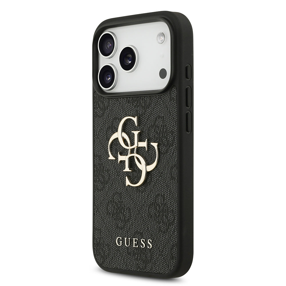 Deksel for Apple iPhone 18 Pro / 17 Pro, Guess, 4G Big Logo, Svart