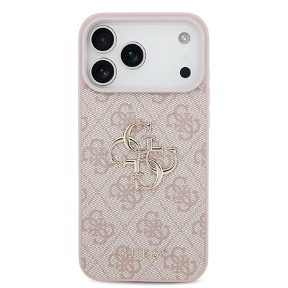 Deksel for Apple iPhone 18 Pro / 17 Pro, Guess, 4G Big Logo, Rosa