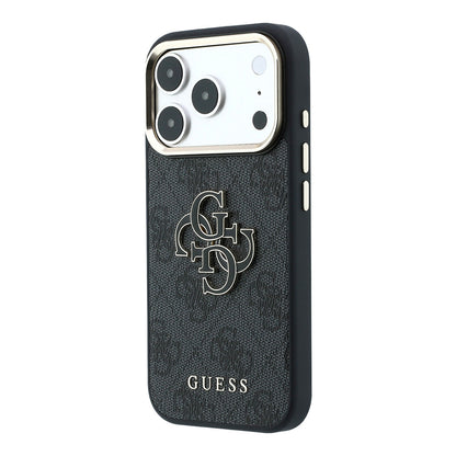 Deksel for Apple iPhone 18 Pro / 17 Pro, Guess, 4G Big Resin Logo, Svart