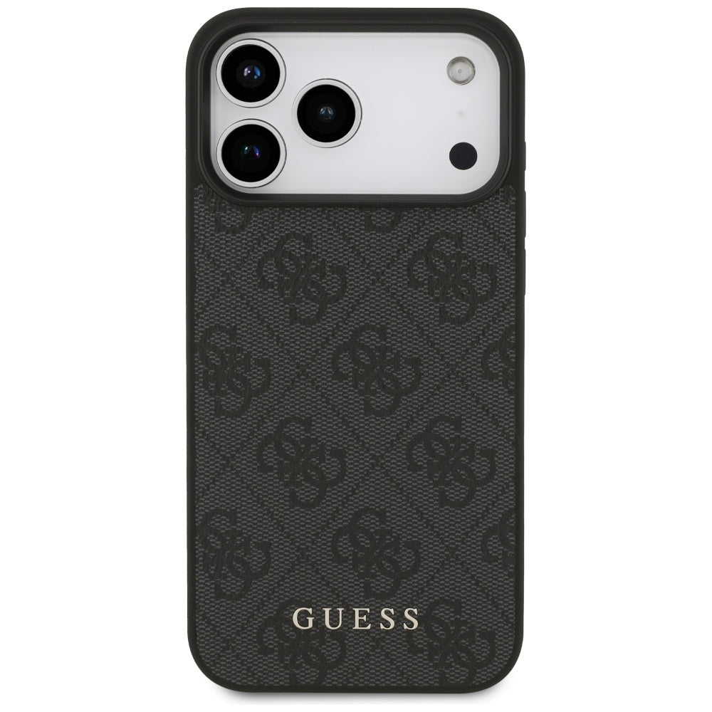 Deksel for Apple iPhone 18 Pro / 17 Pro, Guess, 4G Classic Logo, Svart